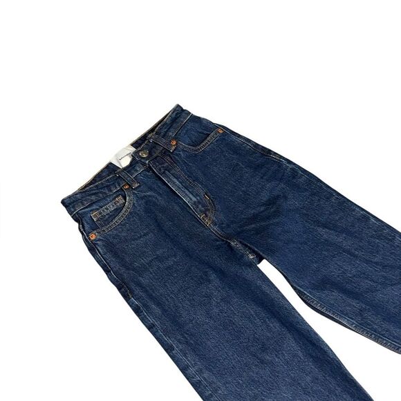 REFORMATION women’s dark wash Seneca Jax High Waist Straight Leg Jeans size 23 - Picture 4 of 9